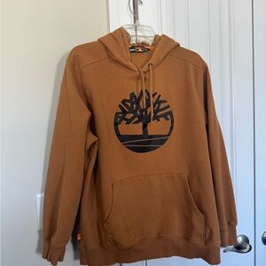 Timberland tree logo women's goldish Hoodie Sweatshirt. Xl ptp is 24" no stretch